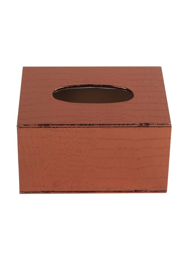 Anything & Everything Premium Tissue Holder Box | Paper Napkin Holder | Tissue Dispenser with Magnetic Bottom for Home/Office/Cafe (Rose Gold) - Image 4